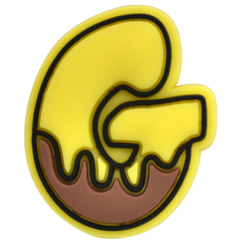 Wholesale Random 100pcs Small Bee PVC Soft Rubber Shoe Buckle Decoration ACC-SC-RYY055