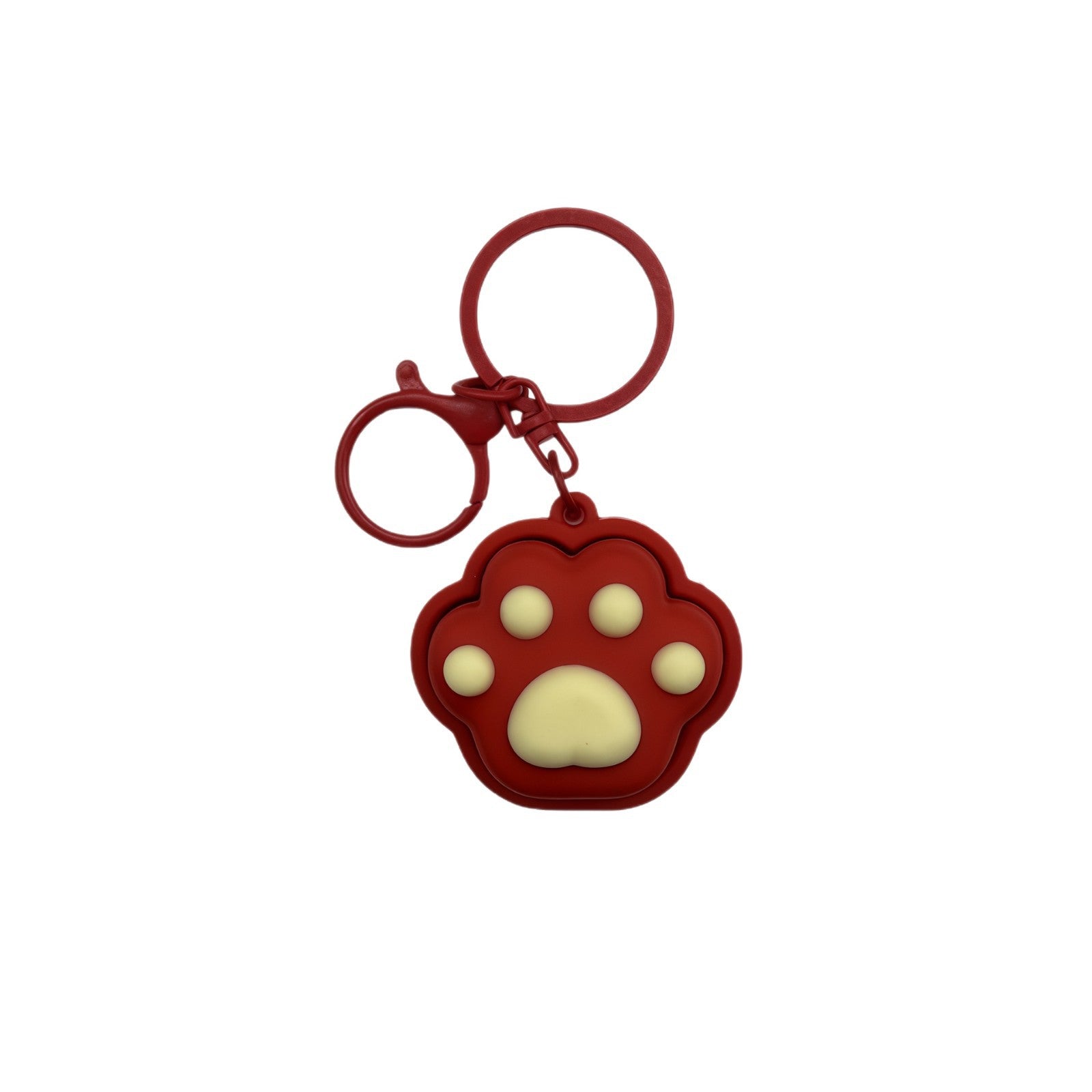 Wholesale Chic Cat Paw Keychain PVC Couple Gift Accessory Boutique Resale
