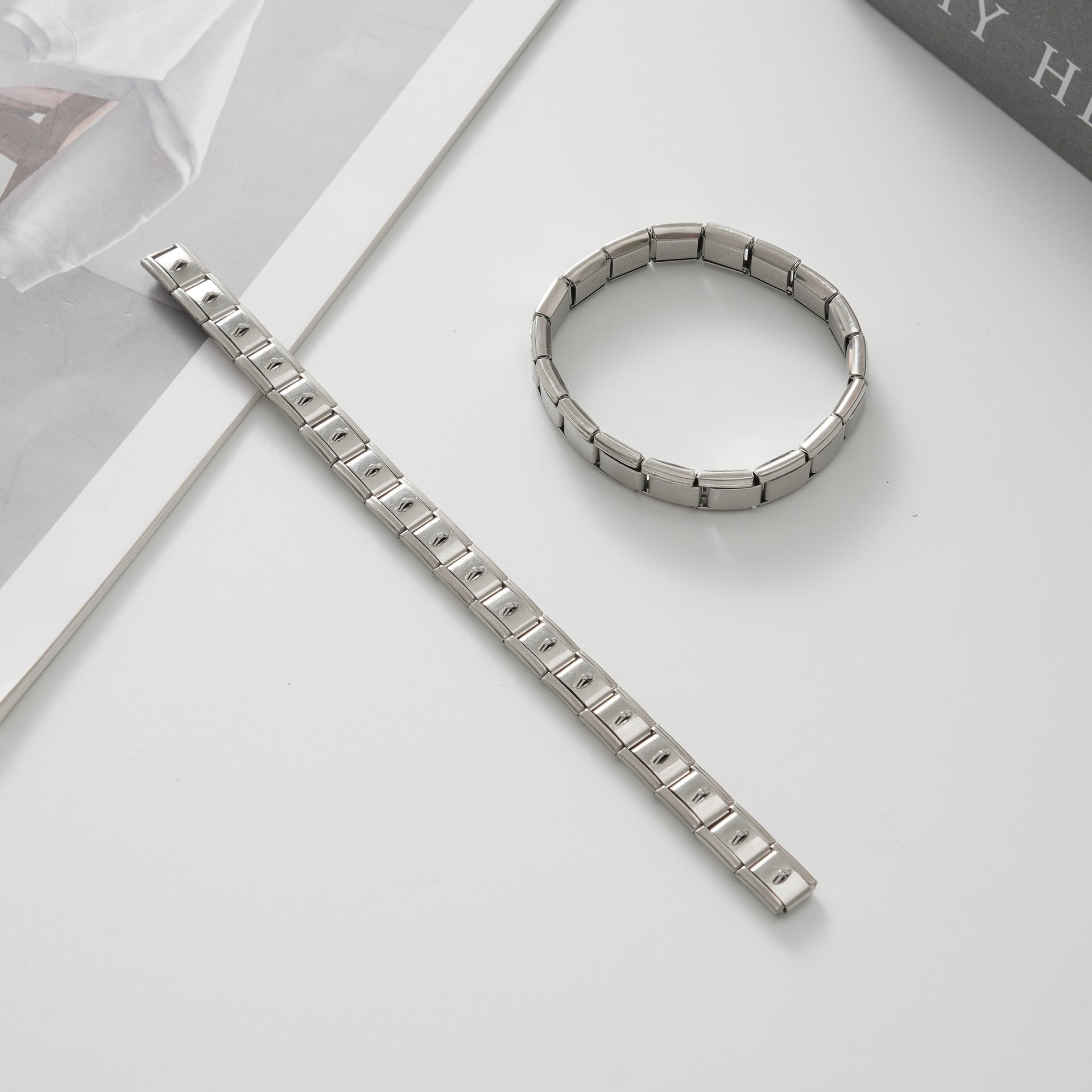 Wholesale Italian Charm Bracelet 9mm DIY Splicing Cute Creative Stainless Steel Composable Bracelet