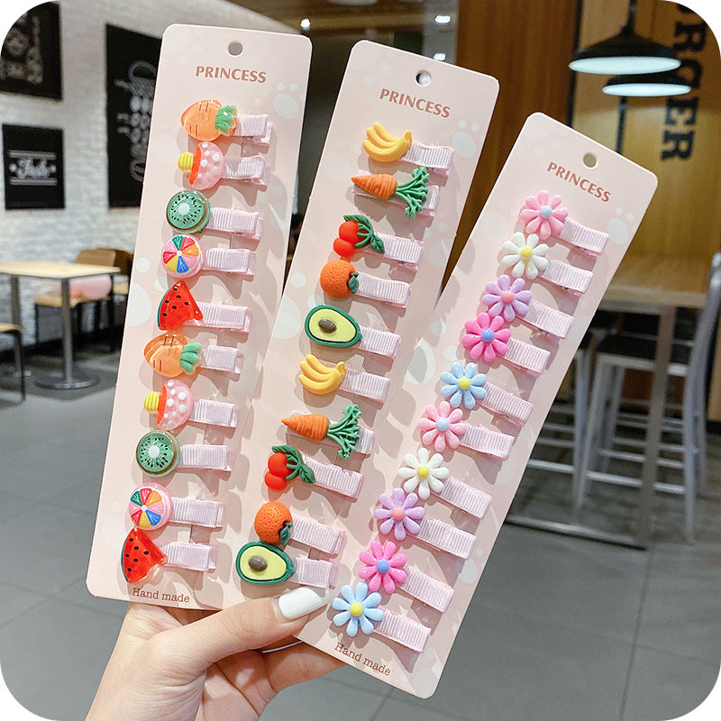 Wholesale Acrylic Cartoon cute  hairpin set