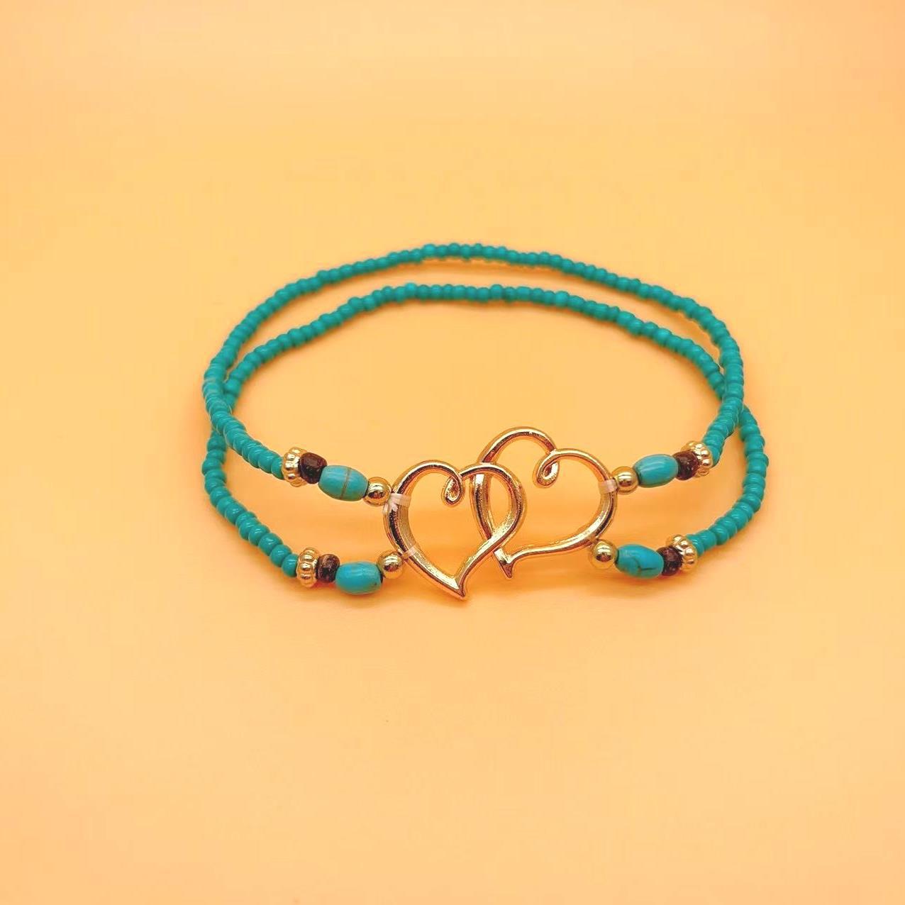 Wholesale Beach Style Footwear Stacked Love Rice Bead Anklets ACC-AS-Gaot001