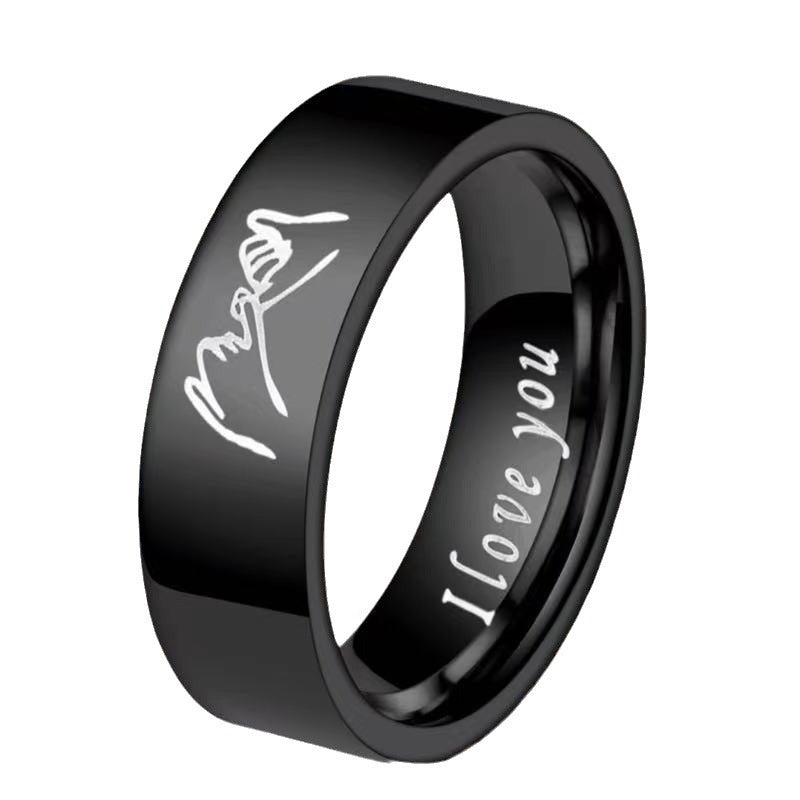 Wholesale Titanium Steel Couple Ring Stainless Steel ACC-RS-Xinj005