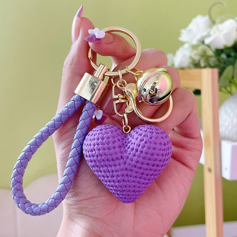 Wholesale Resin Yarn Love Keychain ACC-KC-YanG002