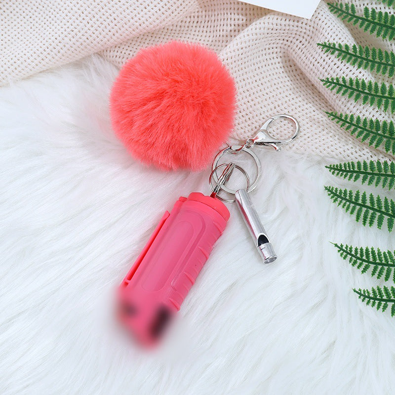 Wholesale Fur Ball Whistle Keychain Set Pom Pom ACC-KC-ZhiYa016