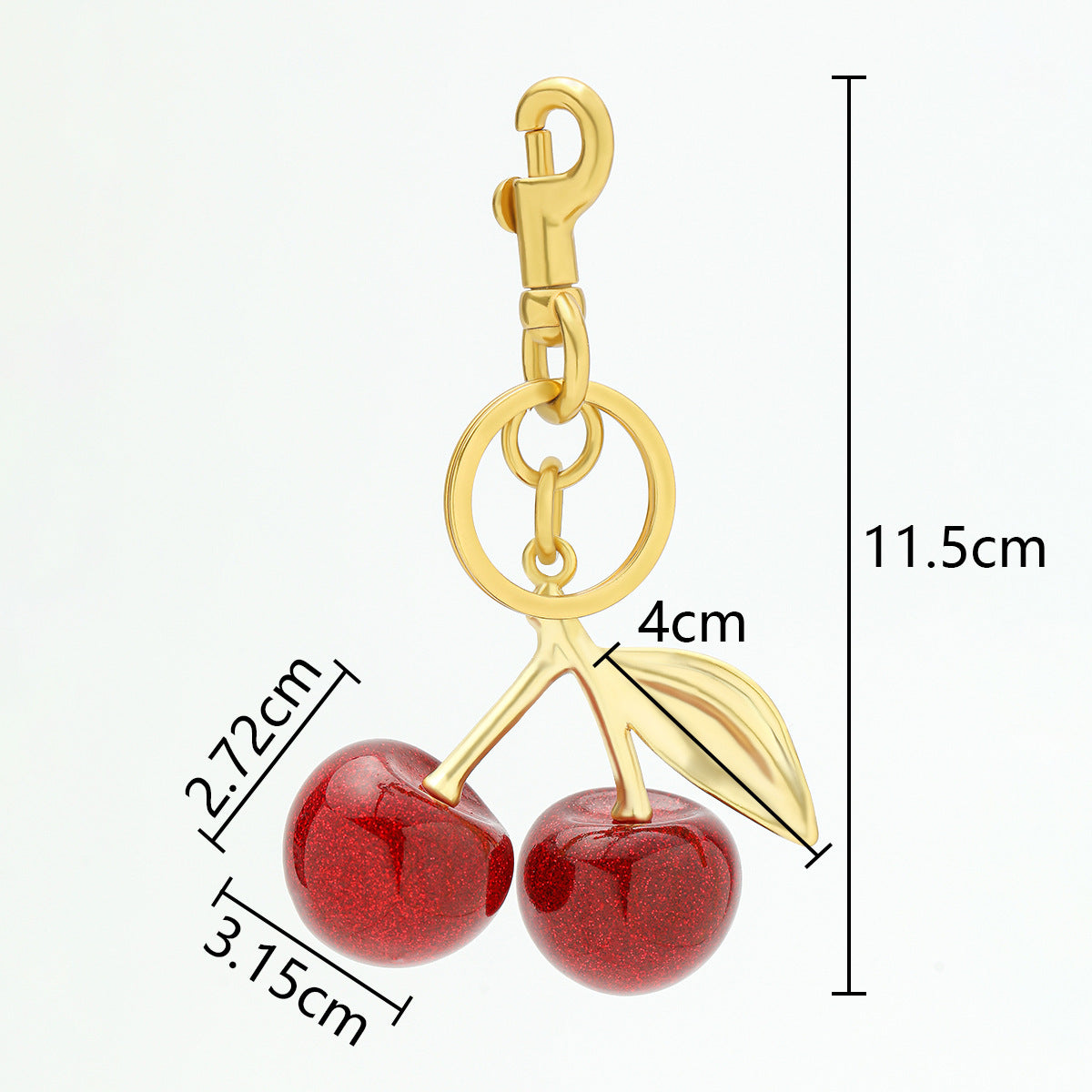 Wholesale Cherry Fruit Bag Pendant Cherry Keychain