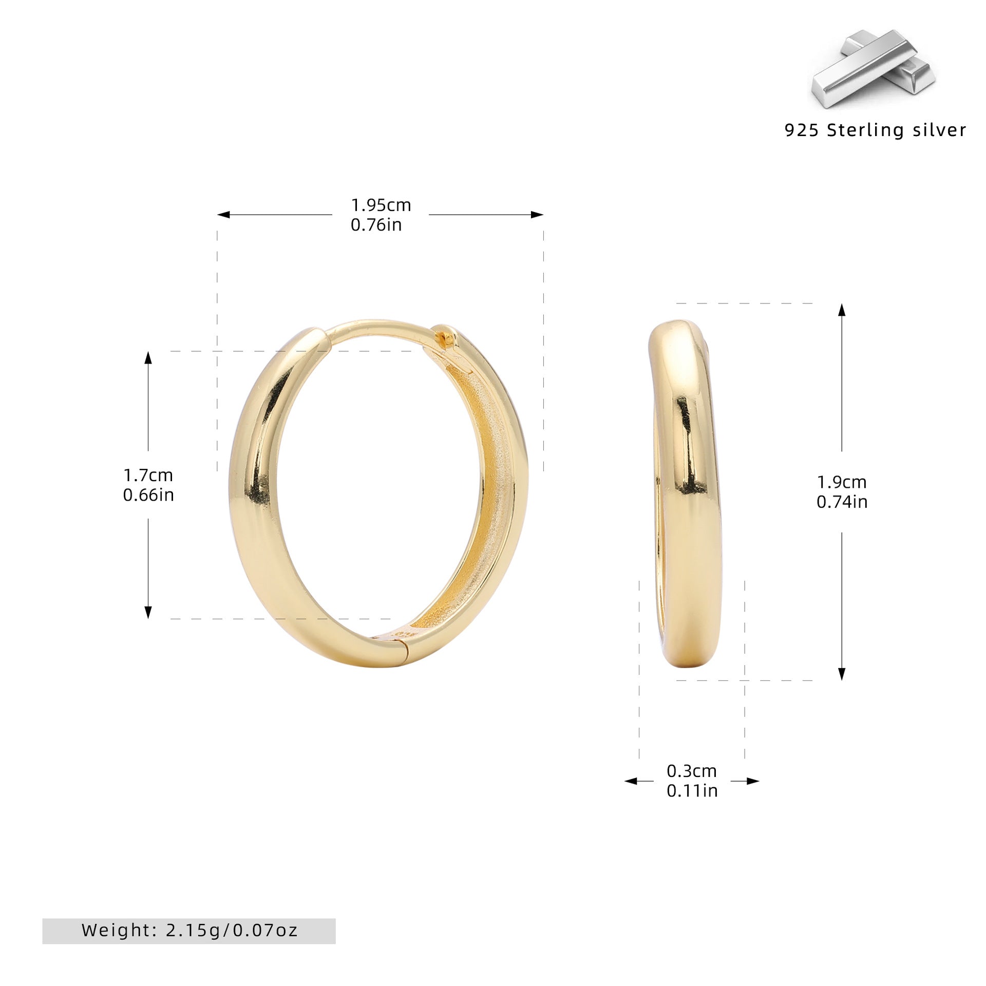 Wholesale  S925 Sterling Silver  Personalized Light Luxury Hollow Circle Jewelry