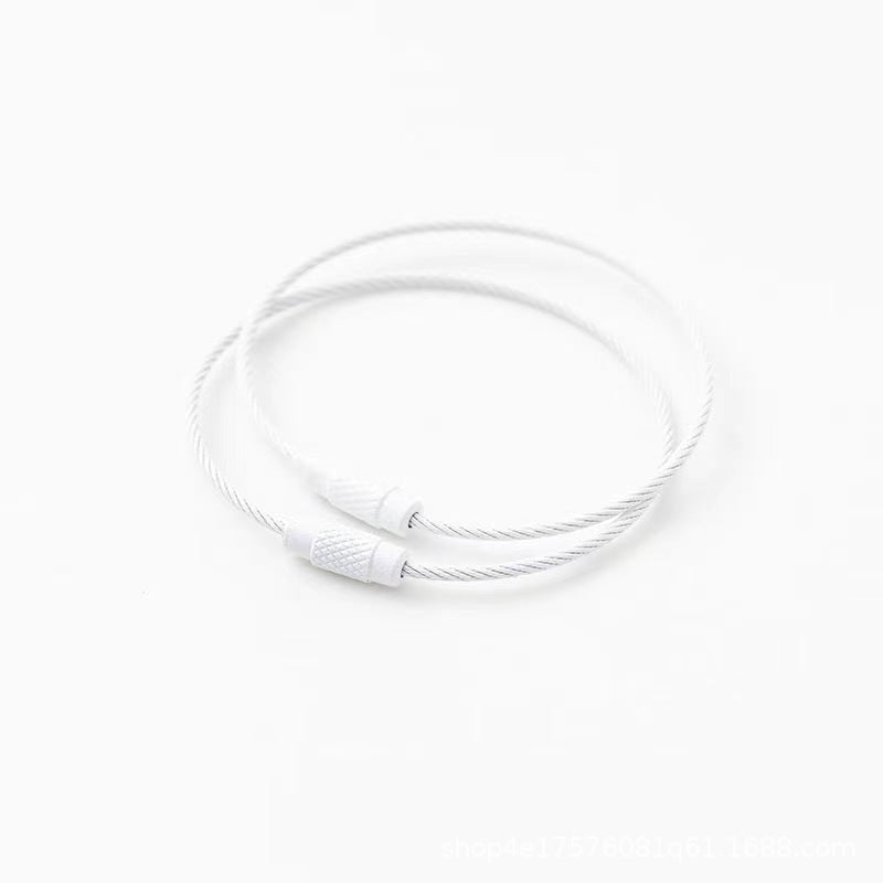 Wholesale 10pcs Color Paint Wire Ring DIY Keychain Accessories Bulk Keychains ACC-KC-HeYuan001