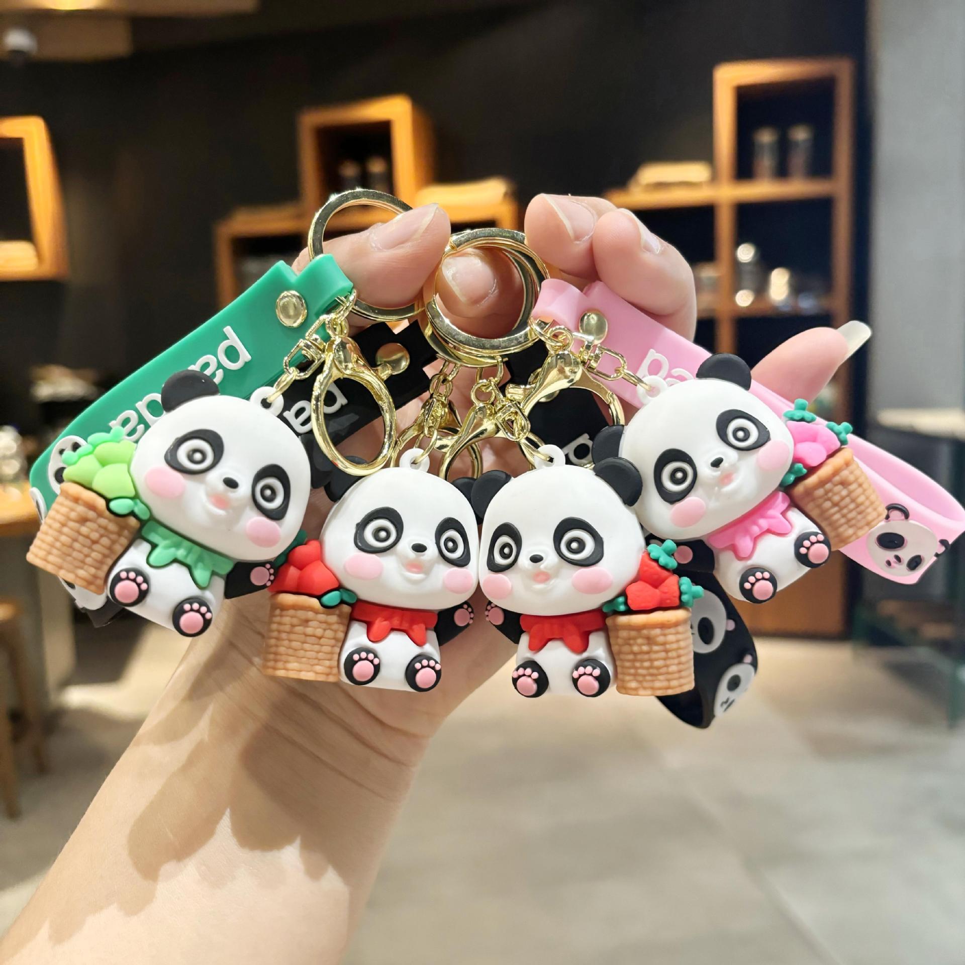 Wholesale Silicone cute cartoon keychain