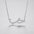 Wholesale s925 Sterling Silver Necklace  Simple Line Crocodile Full Diamond Pendant Clavicle Chain
