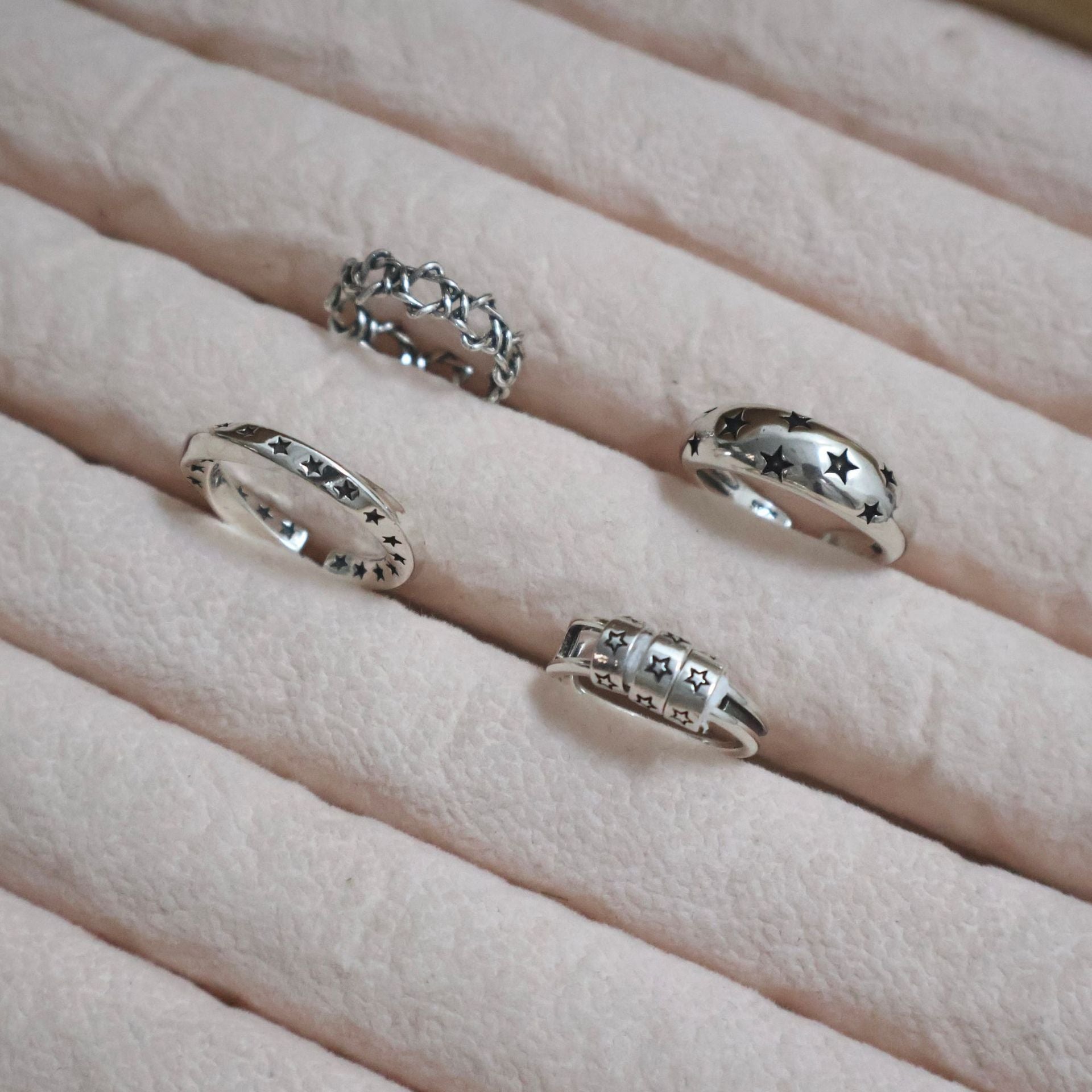 Wholesale  Retro Old Five-pointed Star Ring