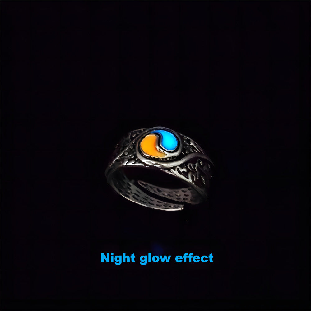 Wholesale  retro luminous open ring
