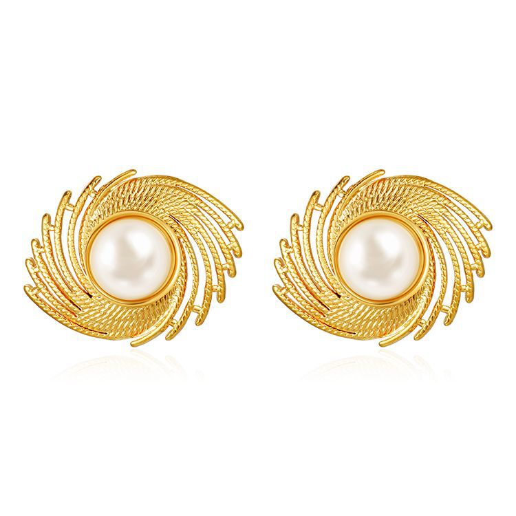Wholesale Stainless steel pearl earrings