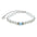 Wholesale Diamond-encrusted pearl bracelet 8mm blue pearl white diamond ring love lettering bracelet
