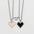 Wholesale Couple Heart Inlaid Magnetic Valentine's Day Necklace