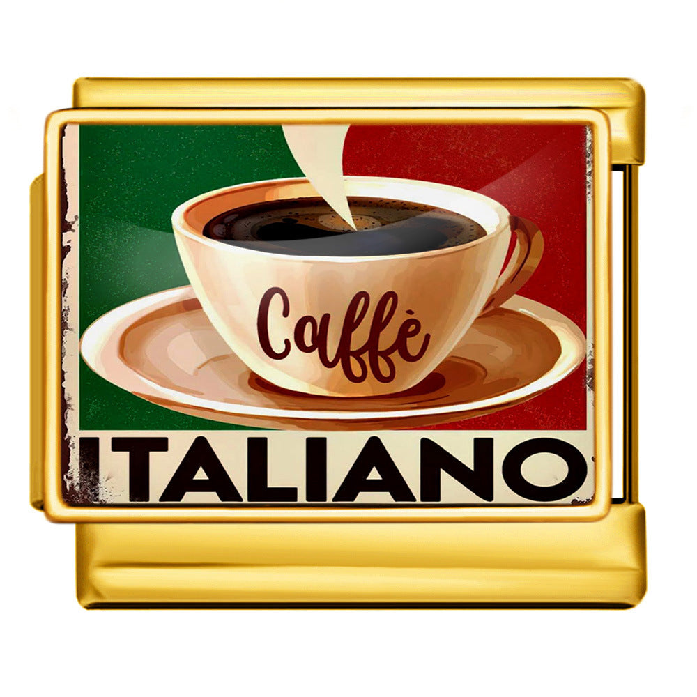 Wholesale Italian Charm Bracelet 9mm DIY  Image Printing  Creative Stainless Steel Composable Bracelet