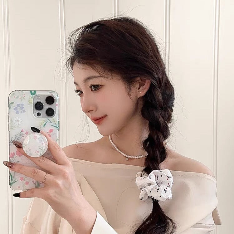 Wholesale Retro Floral Hair Ties Hair Scrunchies ACC-HS-Geyi002