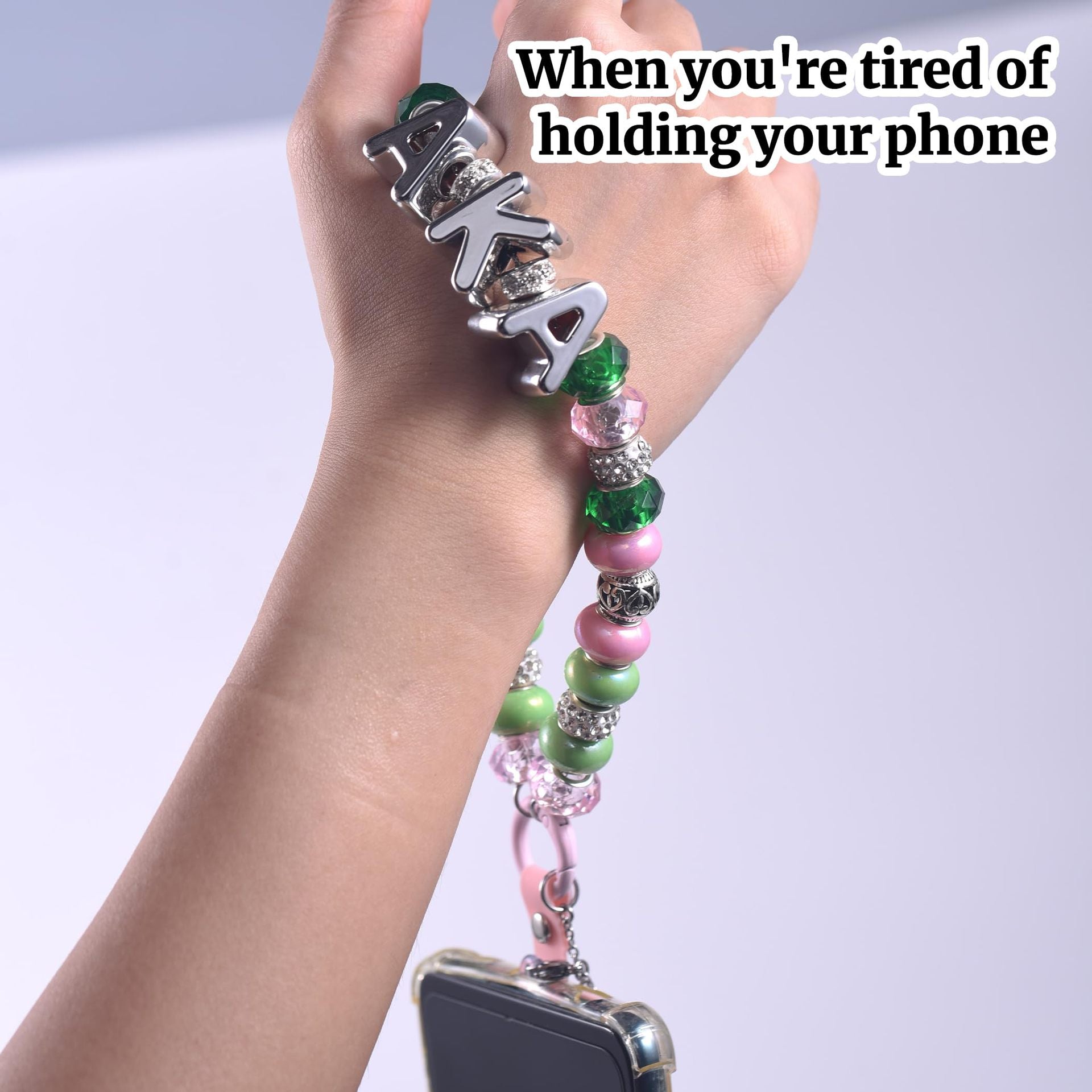 Wholesale Wheel Bead Mobile Phone Chain