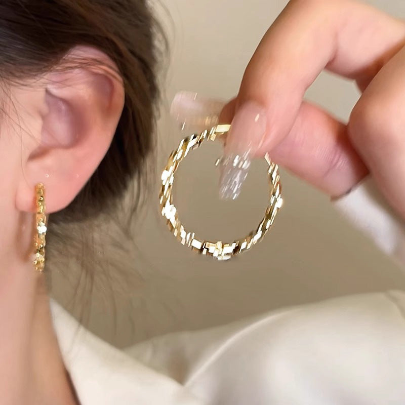 Wholesale silver luxury gold hoop earrings