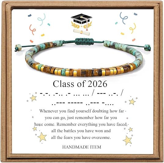 Wholesale Morse Code Tiger Eye Stone Bracelet Unisex Fashion Accessory Gift