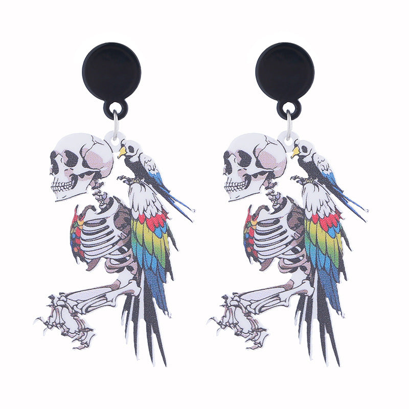 Wholesale  Night Party Horror Acrylic Halloween Earrings