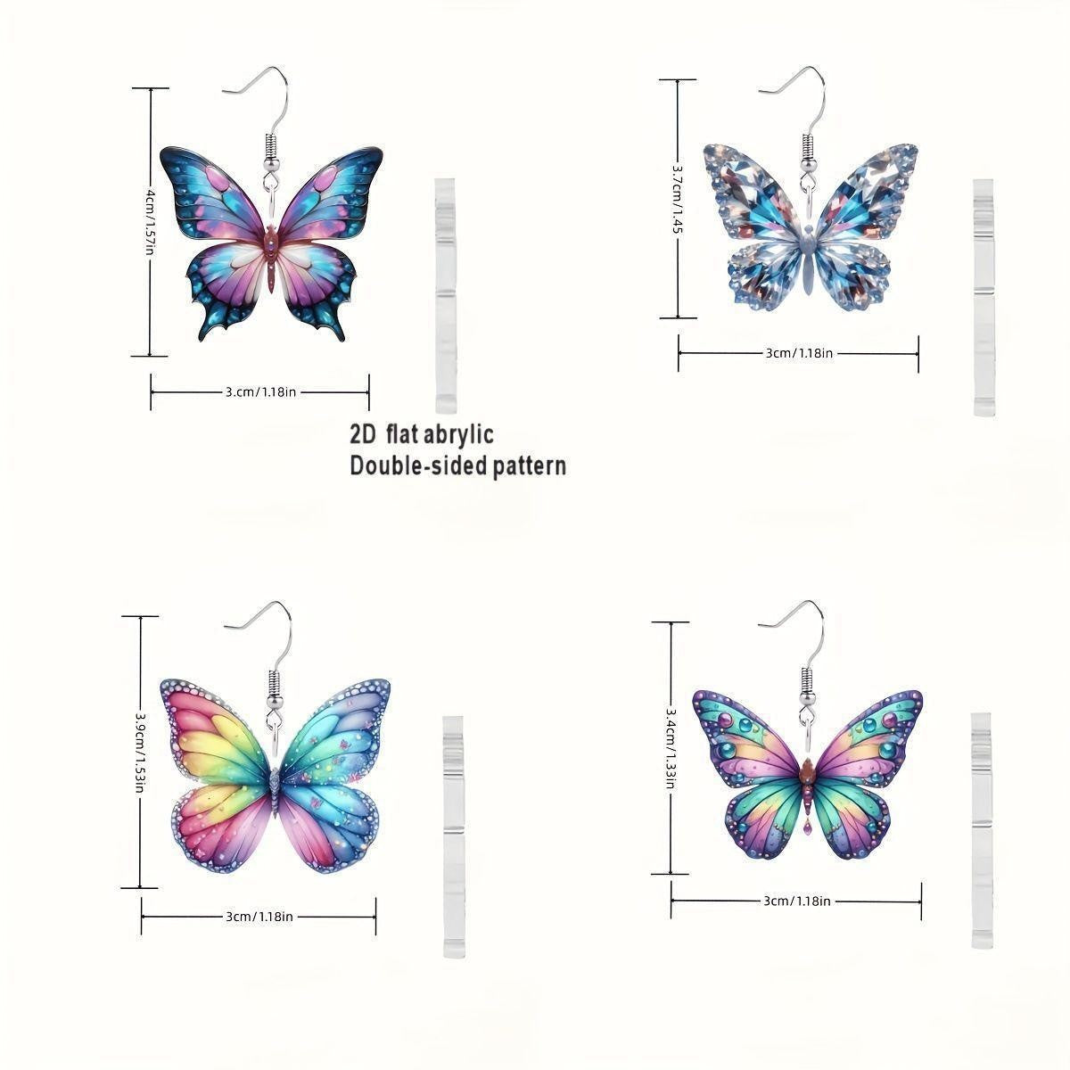 Wholesale Christmas acrylic earrings personality trend travel design earrings