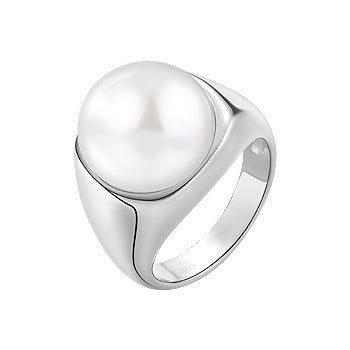 Wholesale S925 Sterling Silver Pearl Ring Luxury  Fashion Jewelry