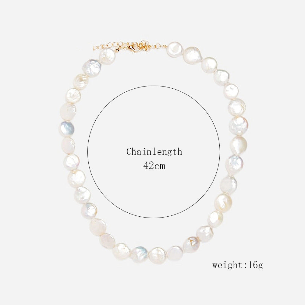 Wholesale Hot-Selling Fashion Pearl Cross Clavicle Pendant Double-Layer Chain Niche Design Women' s Necklace