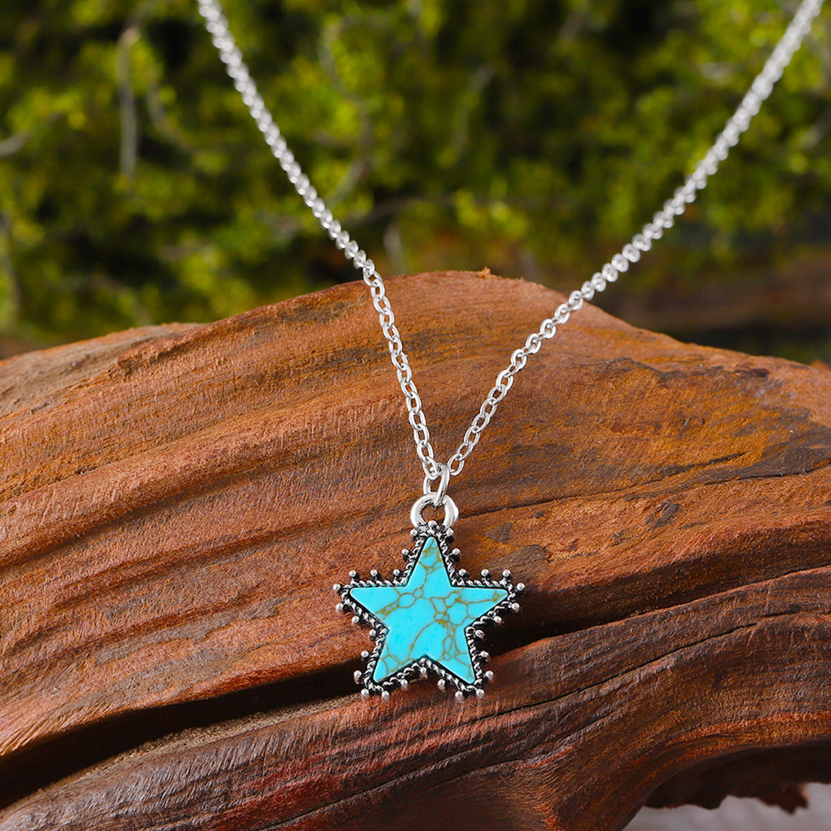 Wholesale Cactus Star Bull Head Heart Turquoise Earrings Necklace Set