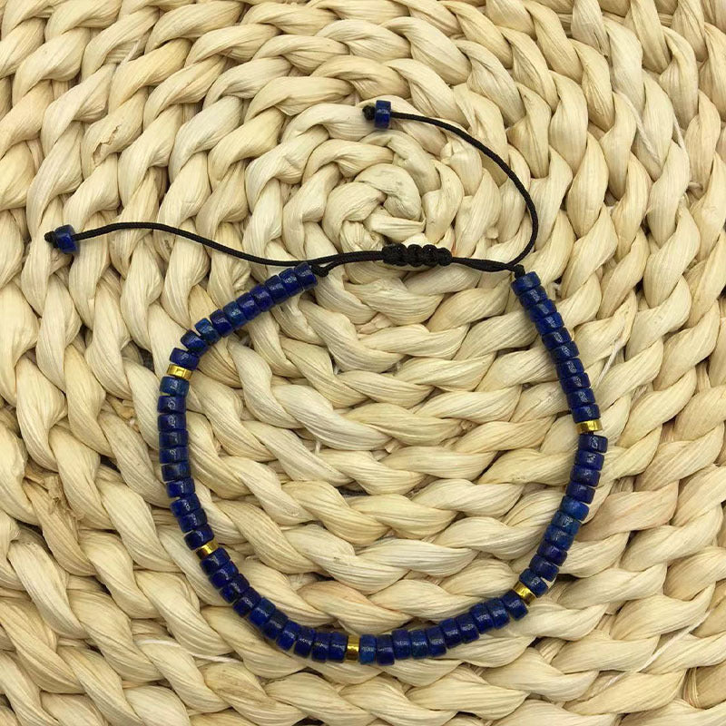 Wholesale Natural Stone Spacer Beads Braided Bracelet Adjustable Bracelet ACC-BT-Yima006