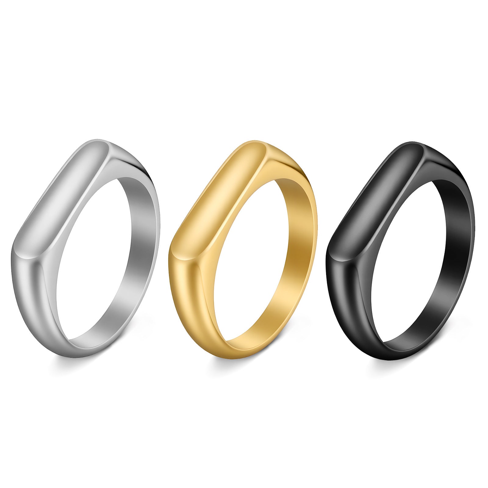 Wholesale Ins Style Stainless Steel Plain Ring,  Fashion Accessory Gift for Women