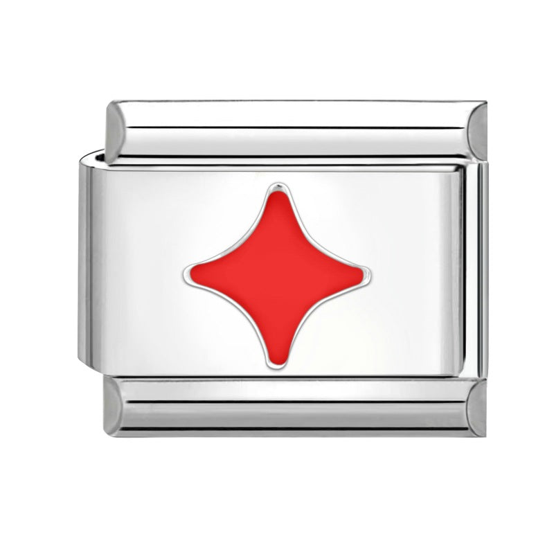 Wholesale Italian Charm Bracelet 9mm DIY Splicing Cute Cartoon Titanium Steel Composable Bracelet