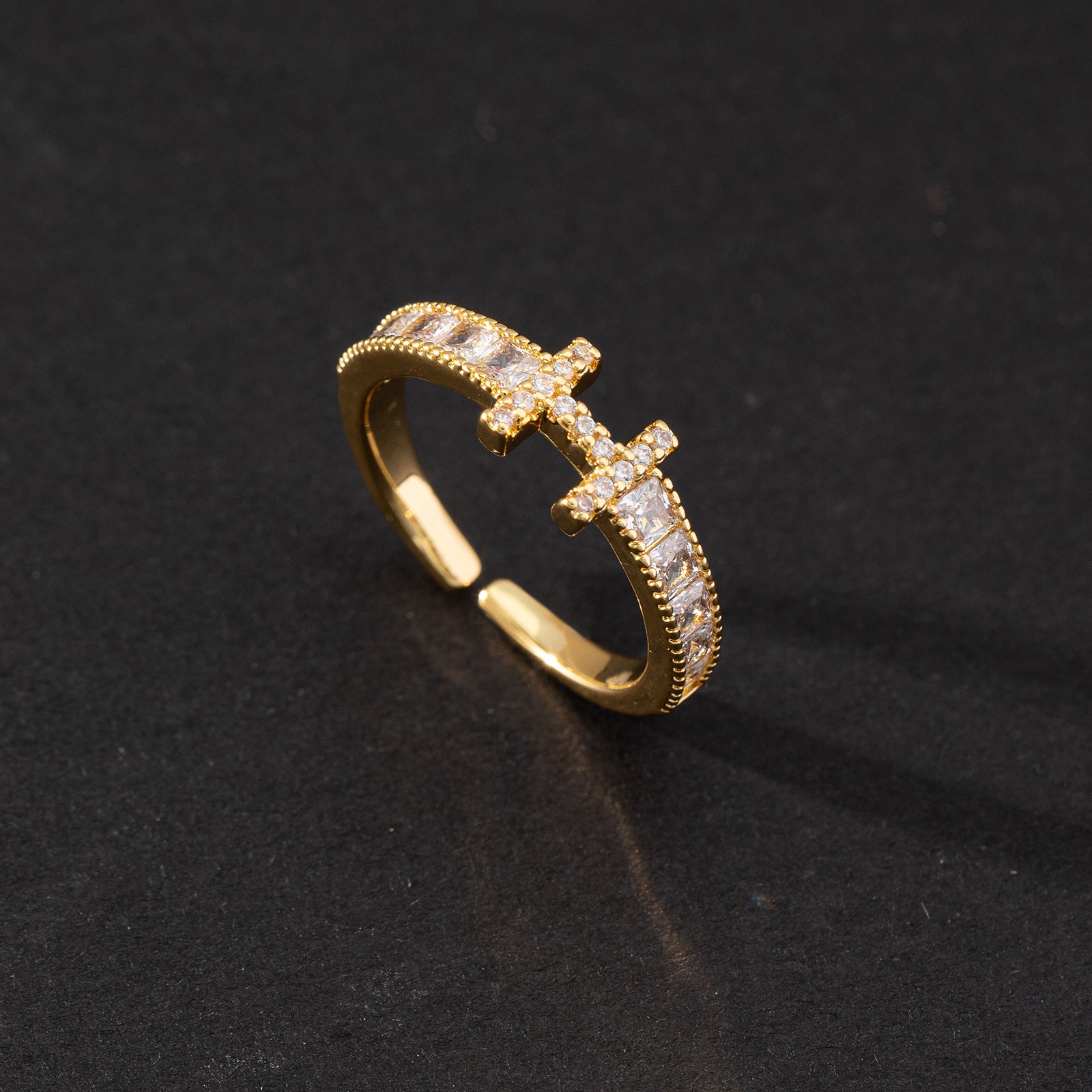 Wholesale Cute Open Ring Zircon Adjustable Rings ACC-RS-SY002