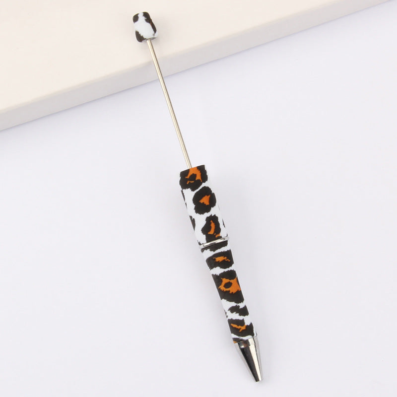Wholesale Beadable Pens Leopard Print Floral Cow Independence Day Print DIY Beaded Pens ACC-PN-JinBN015