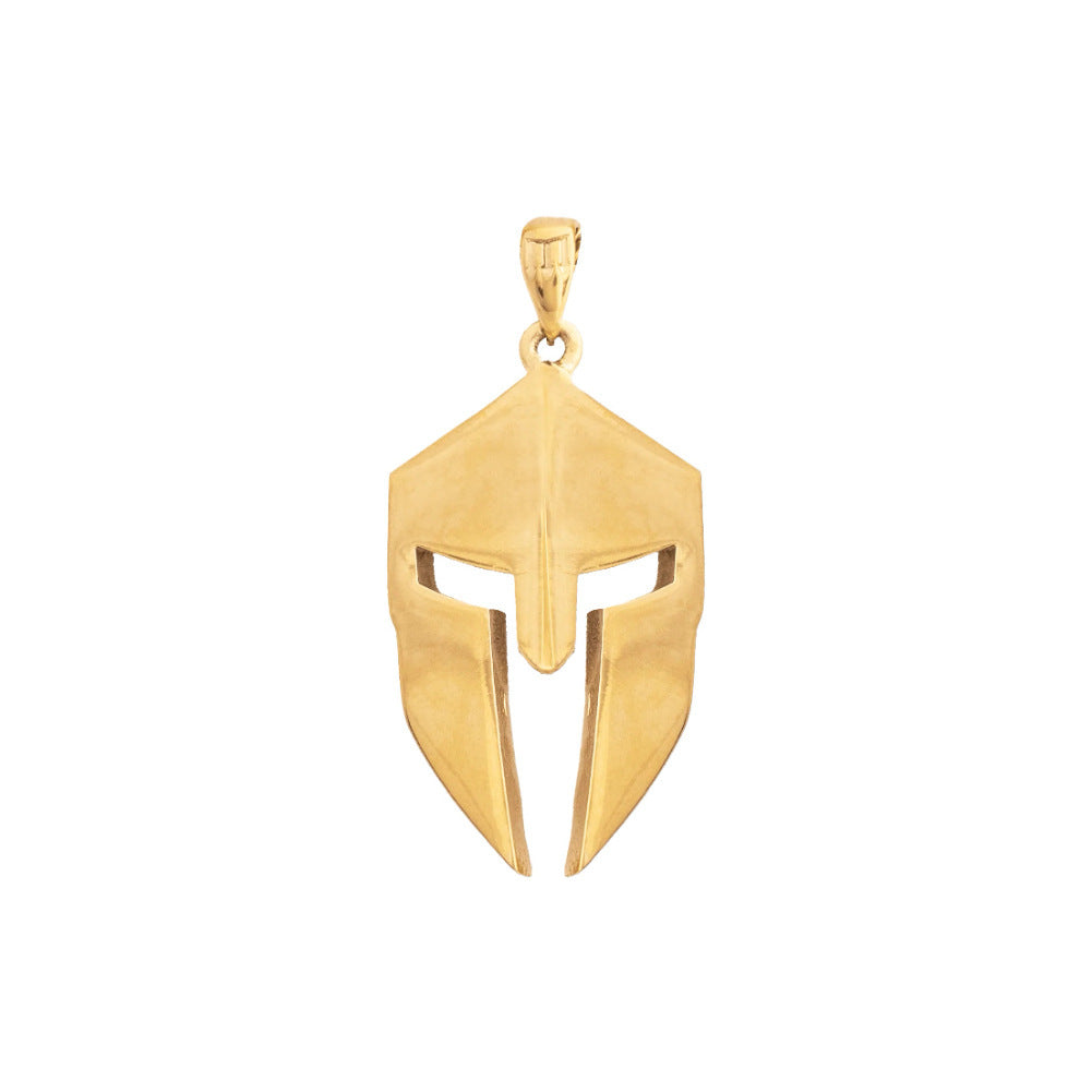 Wholesale Stainless Steel Mens Warrior Mask Face Cover Necklace ACC-NE-XuanChi009