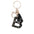 Wholesale  black resin keychain 26 English letter pendant keychain