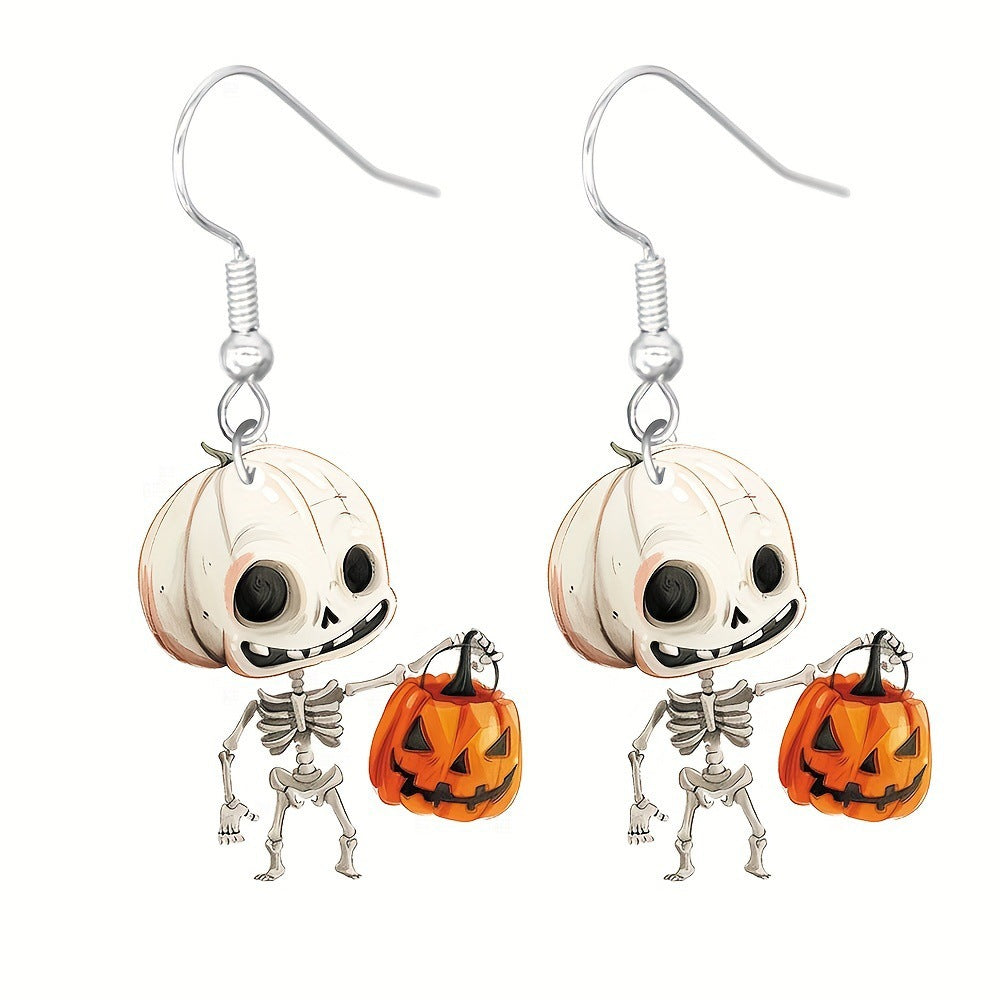Wholesale  Cute Horror Mummy Cat Acrylic Earrings