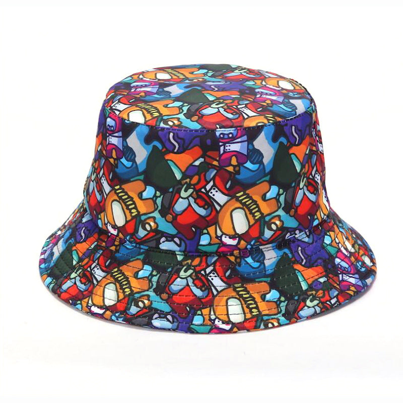 Wholesale  popular fisherman hat game peripheral printing basin hat bucket hat