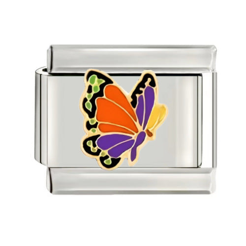 Wholesale talian Charm Starter Bracelets DIY square Single Section Creative Stainless Steel Composable Bracelet