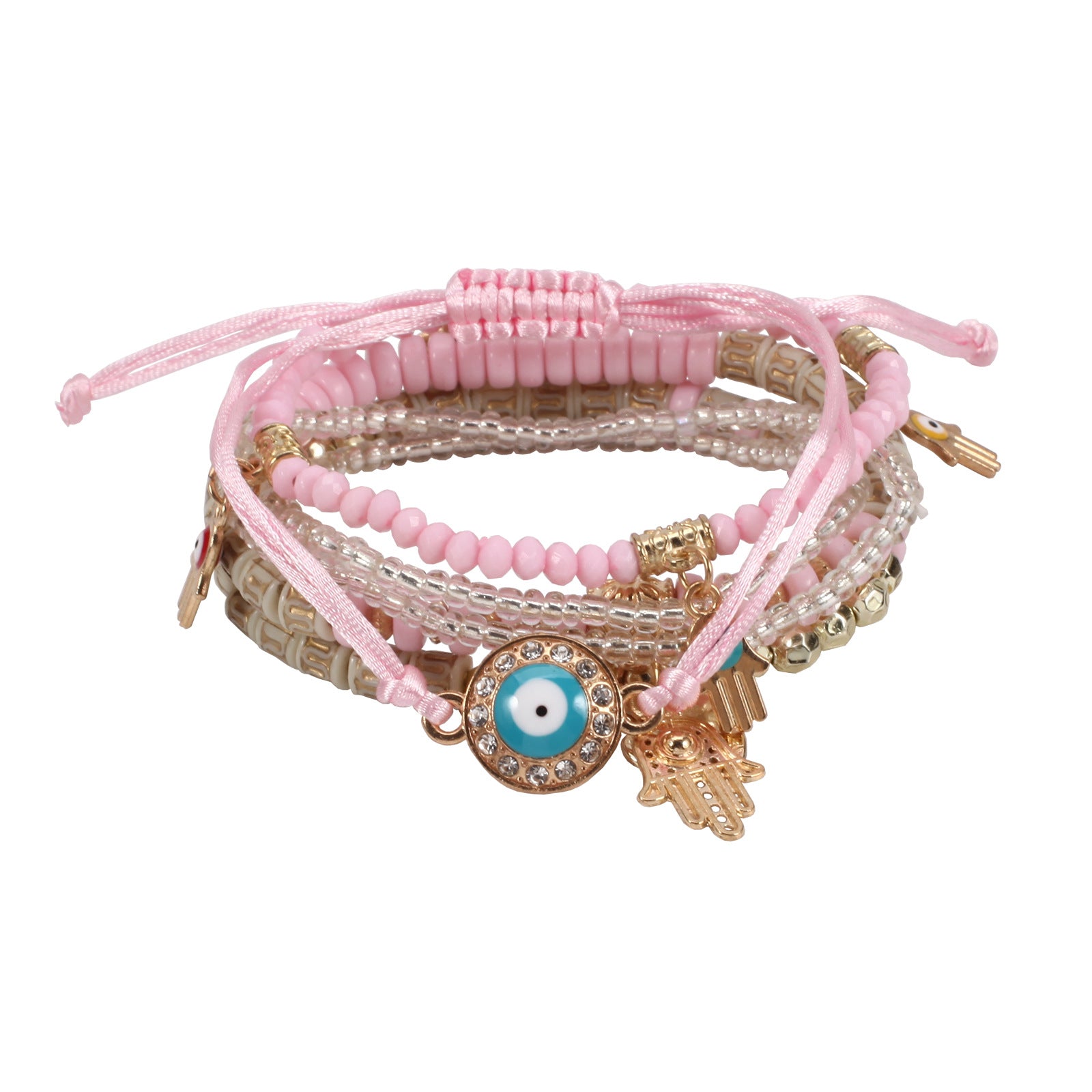 Wholesale Handmade Beaded Jewelry Evil Eye Bracelet Multi-layered Bracelet Beaded Bracelets ACC-BT-XinY002