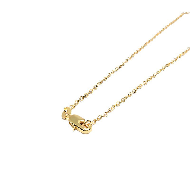Wholesale Gold Plated O Chain Clavicle Chain Necklace