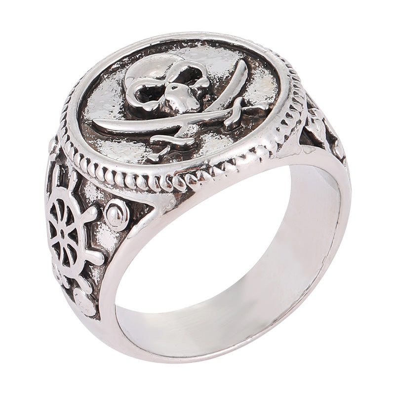 Wholesale  Personalized Pirate Skull Ring
