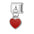 Wholesale Italian Charm Bracelet 9mm DIY Splicing Pendant Heart Shape Stainless Steel Composable Bracelet