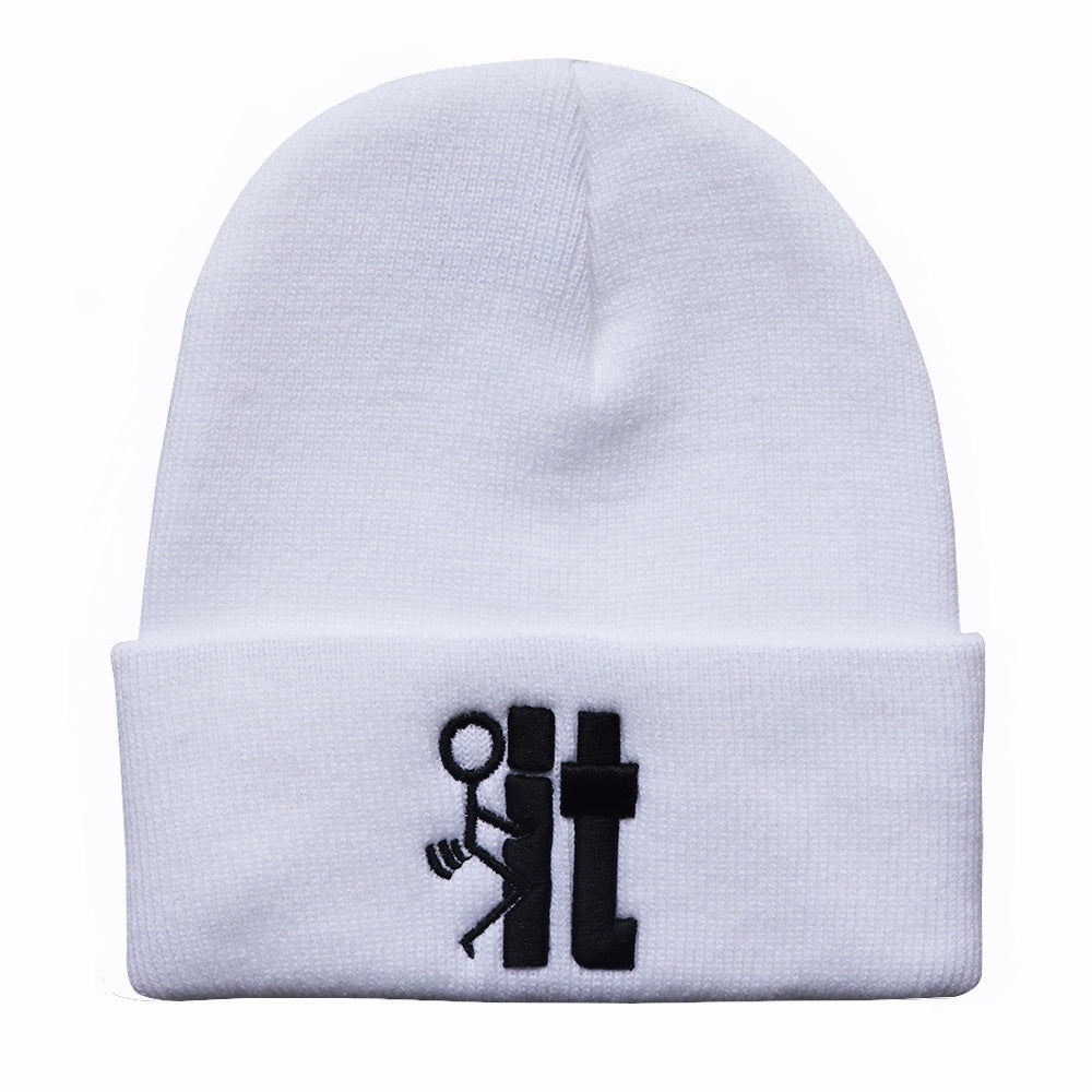 Wholesale IT Three-dimensional Embroidery Knitted Pullover Wool Hat Beanie ACC-HT-Lvh028