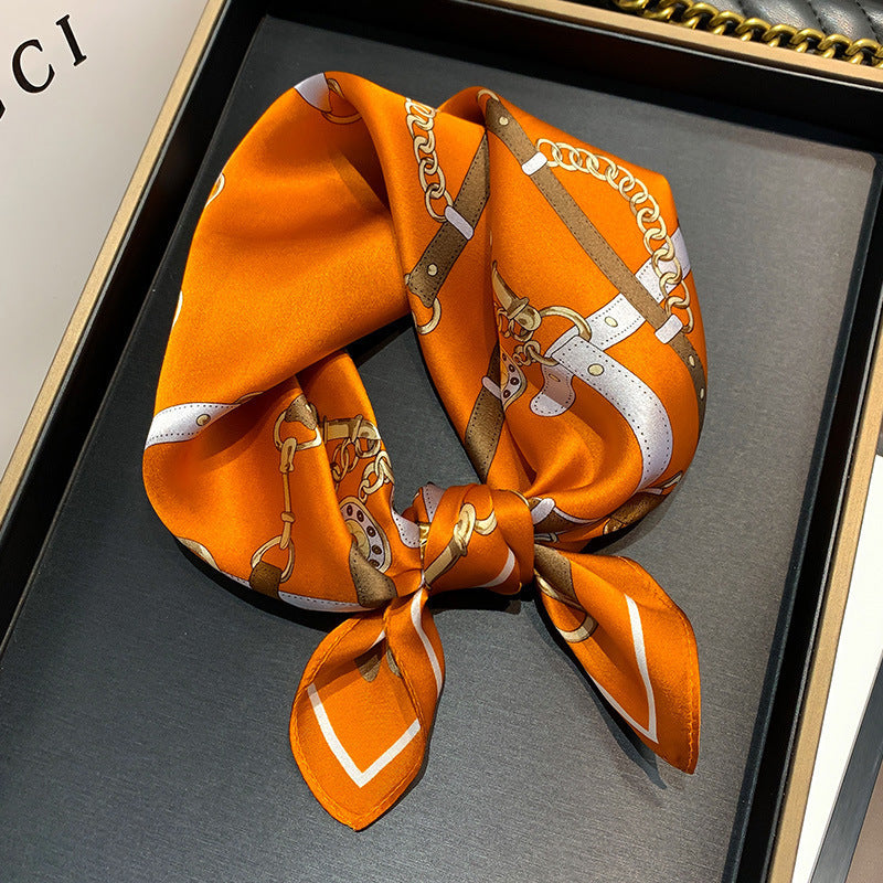 Wholesale  Silk f Women' s Autumn f f All-match Hair Band Fashion Small Square f