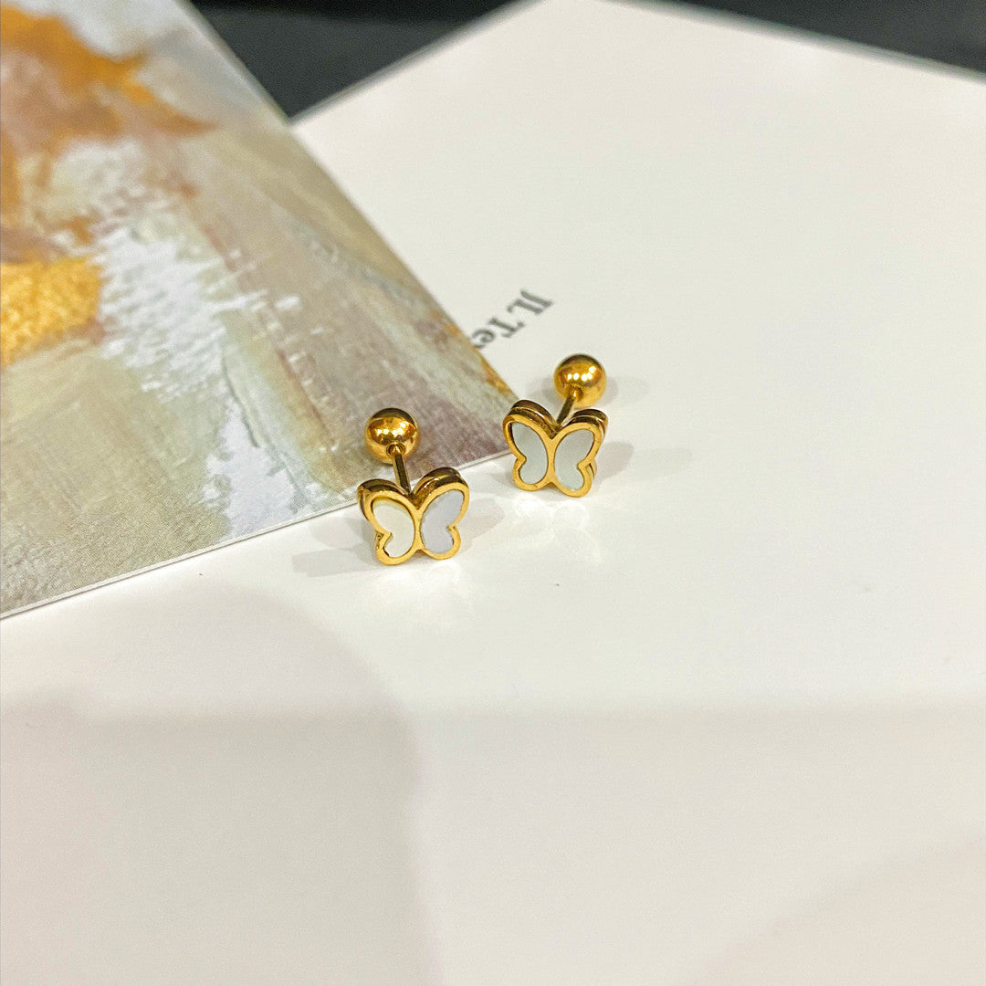 Wholesale Titanium Steel Animal Screw Earrings ACCVIP-ES-YZXW004