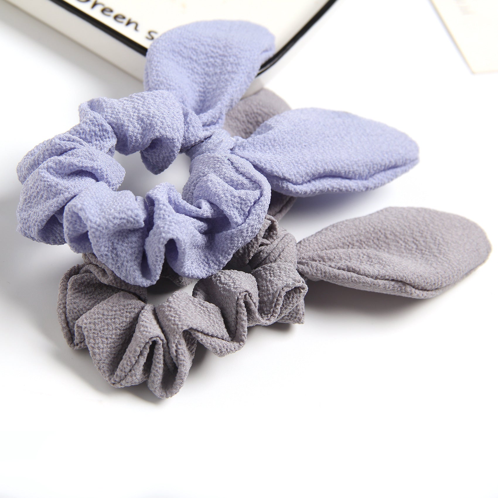 Wholesale Solid color fabric rabbit ear hair ring cute girl hair accessorie