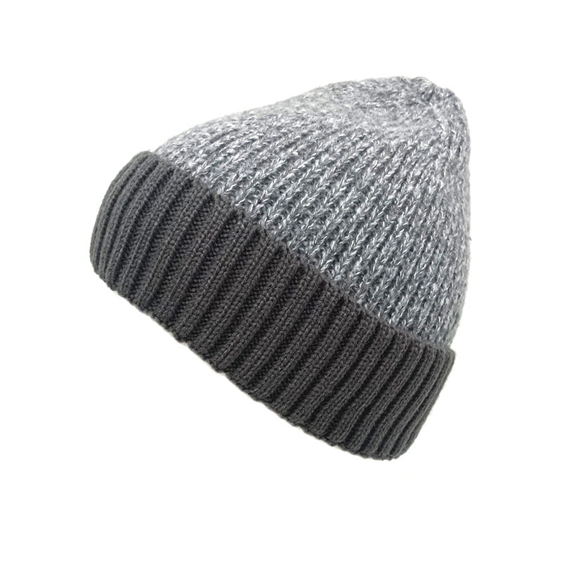 Wholesale  color matching jacquard autumn and winter knitted hat