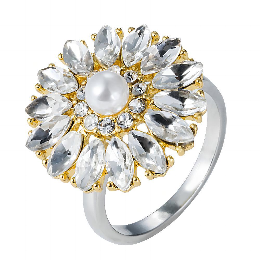 Wholesale  snowflake fashion rotating ring