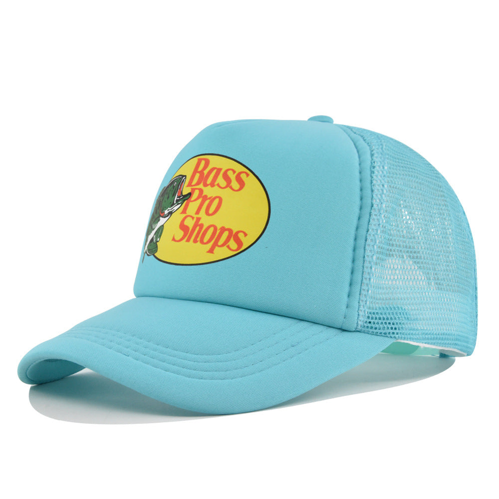 Wholesale Printed fish silk screen cap summer net Hat