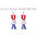 Wholesale Independence Day Earrings Red and Blue Aluminum Handmade Braided Earrings